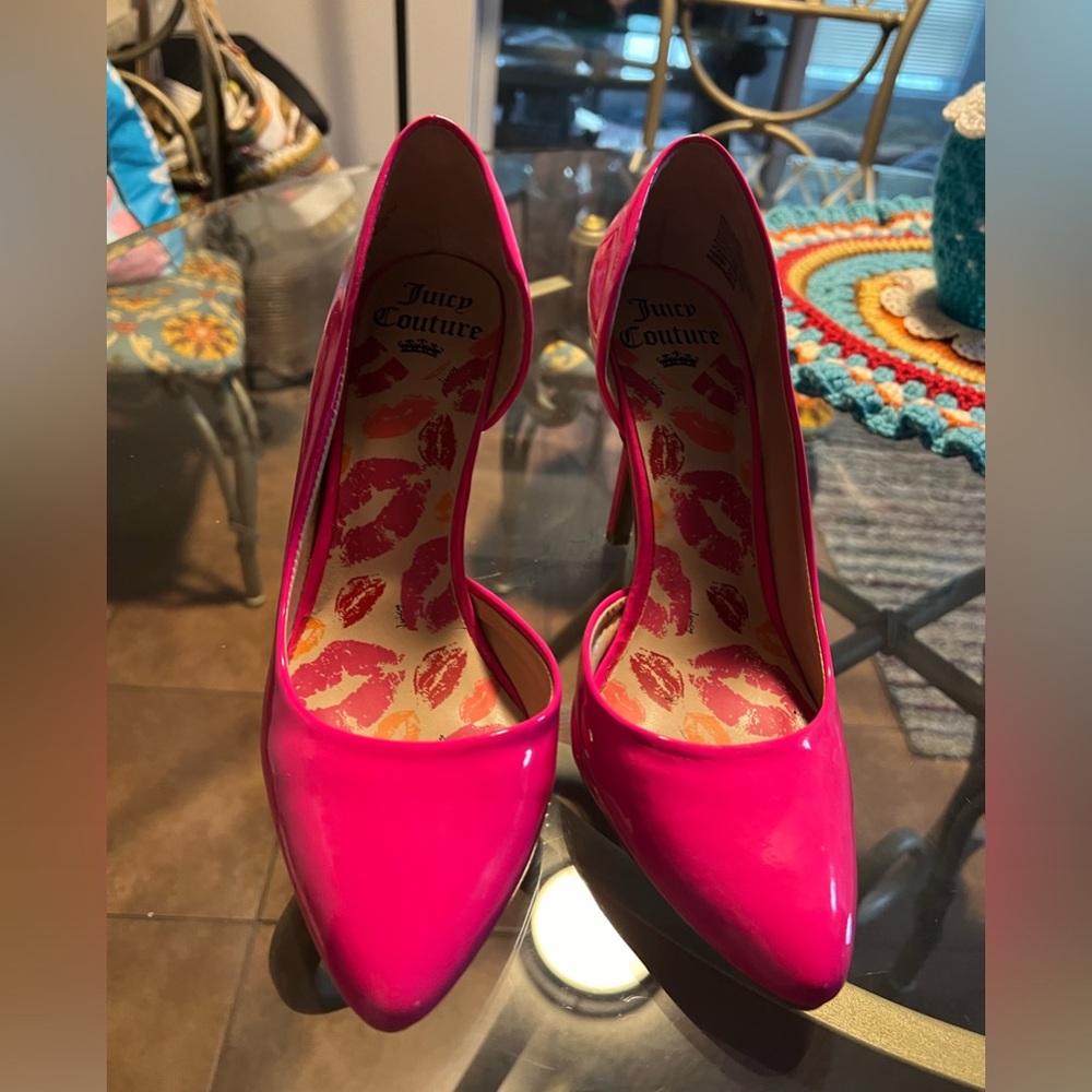 Hot pink stilettos